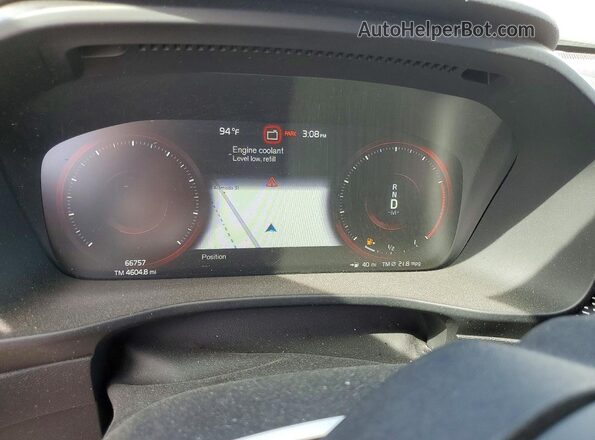 YV4162UM2K2130331 2019 VOLVO XC40 White Instrument cluster view
