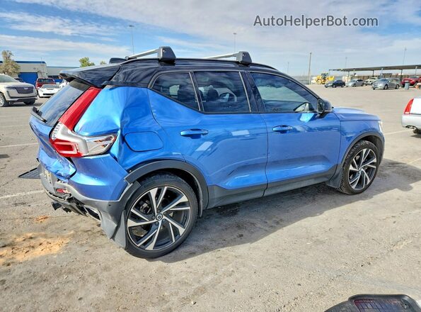 YV4162UM4K2094612 2019 VOLVO XC40 Blue Задня права чверть