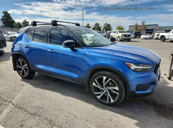 YV4162UM4K2094612 2019 VOLVO XC40 Blue Передня права чверть