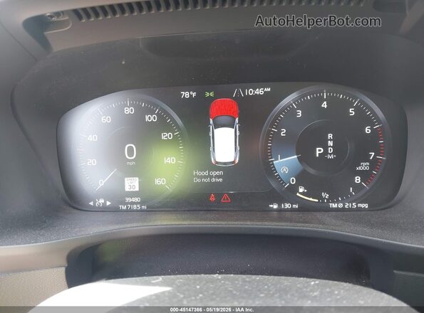 YV4162XZ9K2012431 2019 VOLVO XC40 Gray Вид задніх сидінь