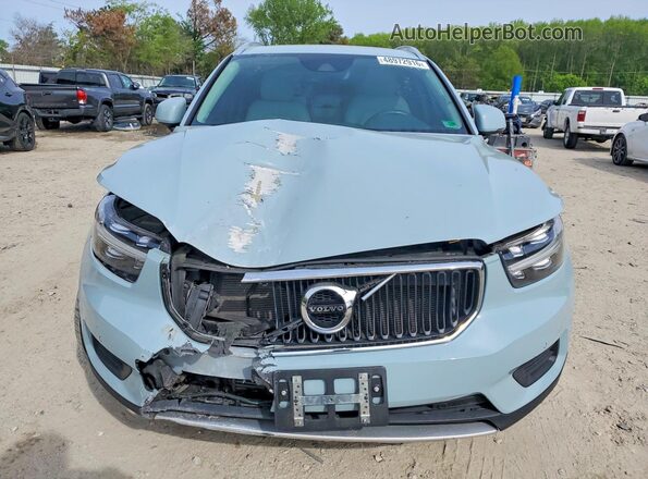 YV4162XZ9K2013255 2019 VOLVO XC40 Blue Widok z przodu
