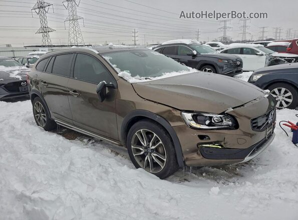 YV440MWMXH1032413 2017 VOLVO V60 Brown Delantero derecho