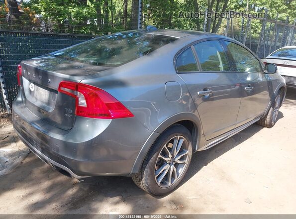 YV4612UM2G2001324 2016 VOLVO S60 CROSS COUNTRY Gray Trasero derecho