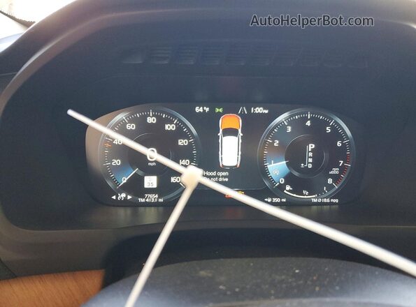YV4A221K5M1767267 2021 VOLVO XC90 White Vista del cuadro de instrumentos