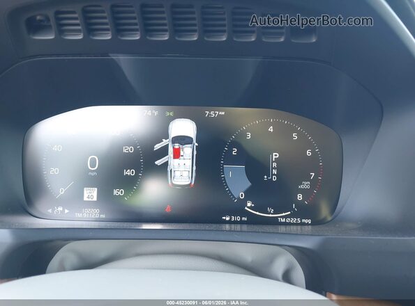YV4A221L7L1624344 2020 VOLVO XC90 White Вид задніх сидінь