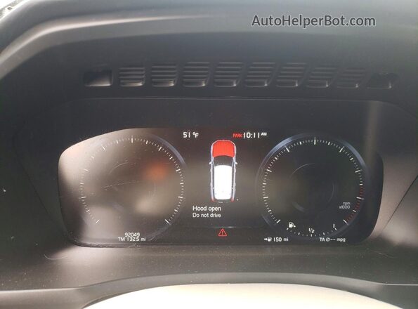 YV4A22PK3M1718205 2021 VOLVO XC90 Black Սարքավորումների վահանակի տեսք