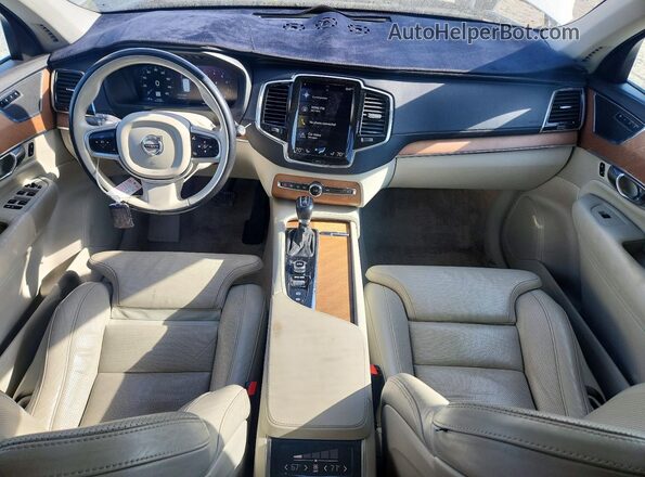 YV4A22PL1G1034542 2016 VOLVO XC90 White Widok deski rozdzielczej