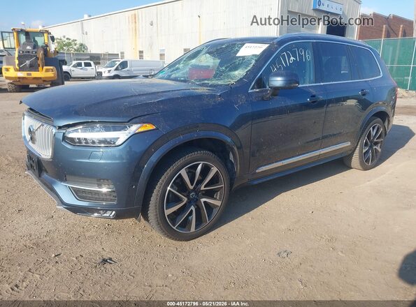YV4A22PL1J1358372 2018 VOLVO XC90 Синий Передняя левая четверть