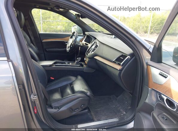 YV4A22PL2G1039717 2016 VOLVO XC90 Gray Widok wnętrza z przodu