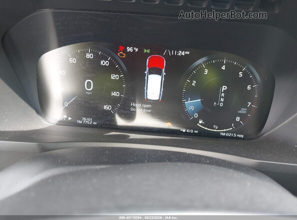 YV4A22PL2N1823330 2022 VOLVO XC90 Gray უკანა სავარძლების ხედი