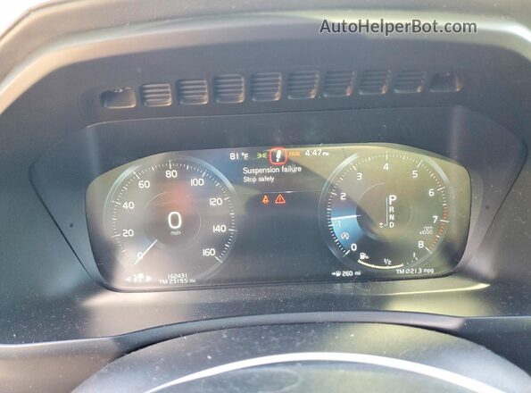 YV4A22PL4H1106495 2017 VOLVO XC90 White Widok zestawu wskaźników