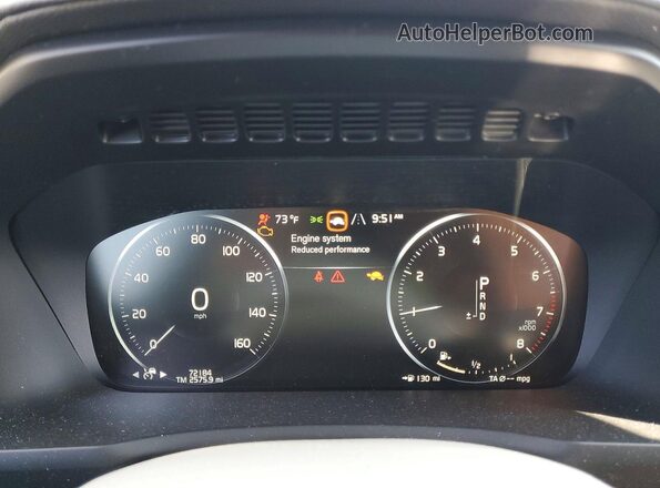 YV4A22PL5N1798407 2022 VOLVO XC90 Blue Vista del cuadro de instrumentos