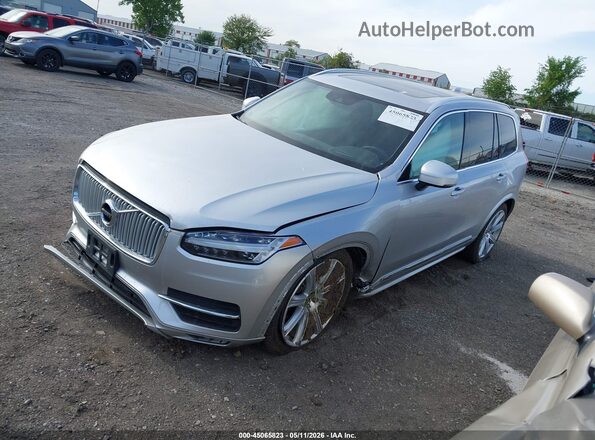 YV4A22PLXK1466488 2019 VOLVO XC90 Silver Передня ліва чверть