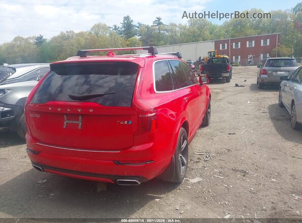 YV4A22PM6H1162558 2017 VOLVO XC90 Red უკანა მარჯვენა