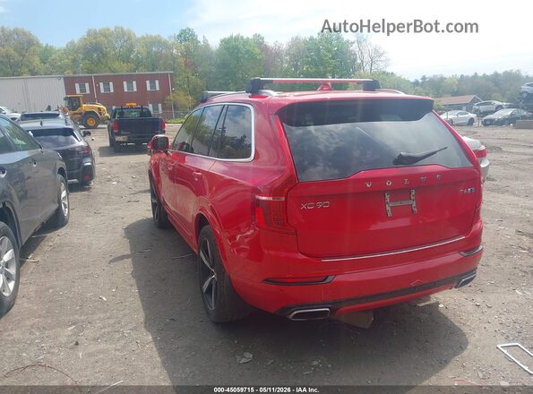 YV4A22PM6H1162558 2017 VOLVO XC90 Red უკანა მარცხენა