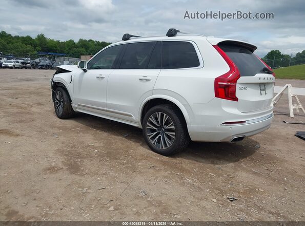 YV4BR0CK3M1757239 2021 VOLVO XC90 RECHARGE PLUG-IN HYBRID White Tył lewy