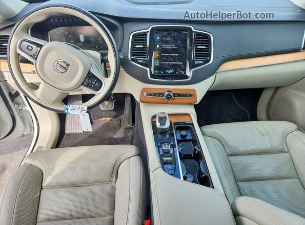YV4BR0CL5L1618687 2020 VOLVO XC90 White წინა პანელის ხედი