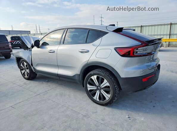 YV4ED3GL1P2040353 2023 VOLVO C40 Silver Trasero izquierdo