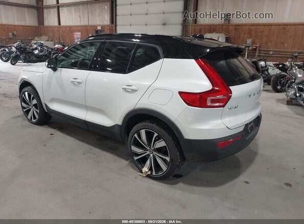 YV4ED3UB7N2700341 2022 VOLVO XC40 RECHARGE PURE ELECTRIC White Задня ліва чверть