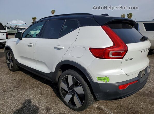 YV4ED3UM7P2955284 2023 VOLVO XC40 White Trasero izquierdo