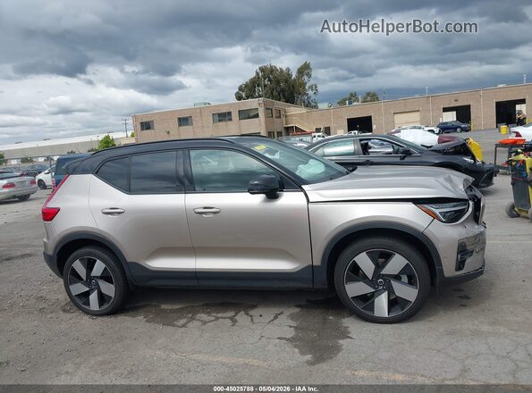 YV4ED3UM8P2070625 2023 VOLVO XC40 RECHARGE PURE ELECTRIC Коричневый Панорамный вид салона 360°