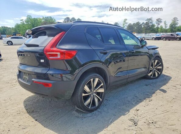 YV4ED3UR7M2597790 2021 VOLVO XC40 Black Задня права чверть
