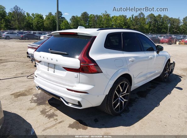 YV4H60DP6R1898360 2024 VOLVO XC60 RECHARGE PLUG-IN HYBRID White უკანა მარჯვენა