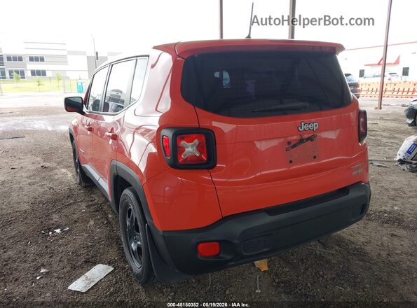 ZACCJAAB1HPG12407 2017 JEEP RENEGADE Orange Trasero izquierdo