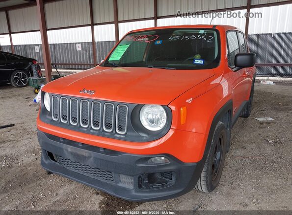 ZACCJAAB1HPG12407 2017 JEEP RENEGADE Orange Vista tres cuartos delantera izquierda