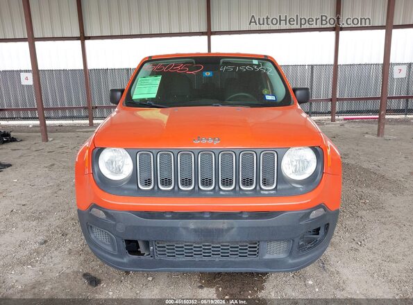 ZACCJAAB1HPG12407 2017 JEEP RENEGADE Orange Vista interior trasera