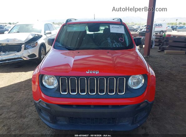 ZACCJAAB6JPG69918 2018 JEEP RENEGADE Red Вид щитка приладів