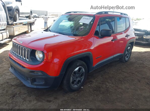ZACCJAAB6JPG69918 2018 JEEP RENEGADE Red Передня ліва чверть