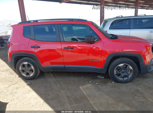 ZACCJAAB6JPG69918 2018 JEEP RENEGADE Red Вид задньої частини салону