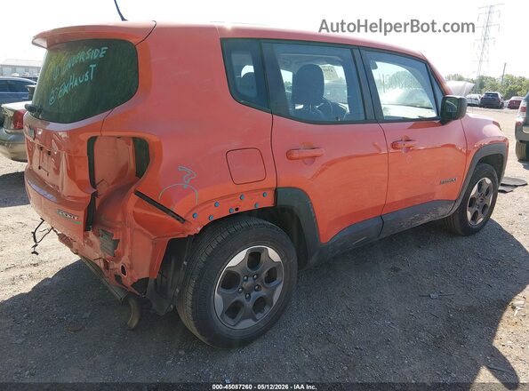 ZACCJAAT1GPC70223 2016 JEEP RENEGADE Orange Rear right