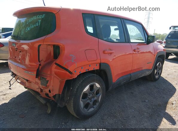 ZACCJAAT1GPC70223 2016 JEEP RENEGADE Orange Front view