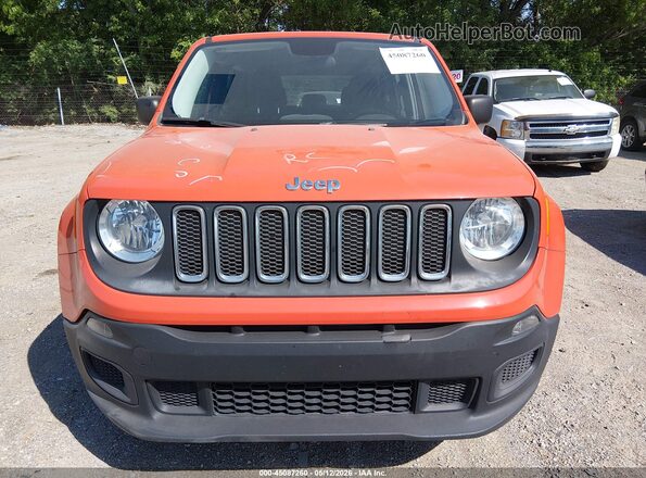 ZACCJAAT1GPC70223 2016 JEEP RENEGADE Orange Rear interior view