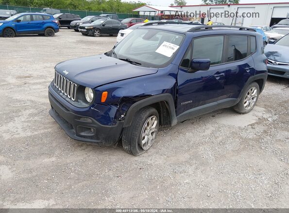ZACCJABB0JPH22482 2018 JEEP RENEGADE Синий Передняя левая четверть