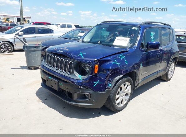 ZACCJABB4HPE41473 2017 JEEP RENEGADE Синий Передняя левая четверть