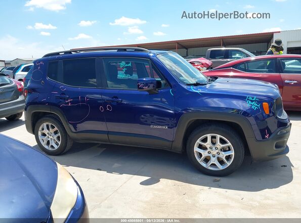 ZACCJABB4HPE41473 2017 JEEP RENEGADE Синий Вид задней части салона