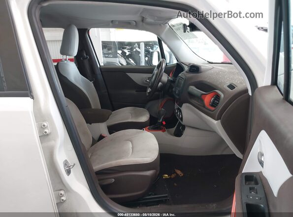 ZACCJABB6HPE87385 2017 JEEP RENEGADE White წინა სალონის ხედი