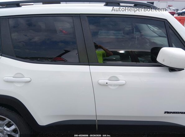 ZACCJABT0GPD08233 2016 JEEP RENEGADE White უკანა სალონის ხედი