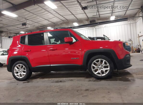 ZACCJABT3GPE22145 2016 JEEP RENEGADE Red უკანა სალონის ხედი