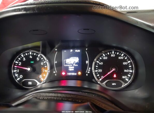 ZACCJABT3GPE22145 2016 JEEP RENEGADE Red უკანა სავარძლების ხედი