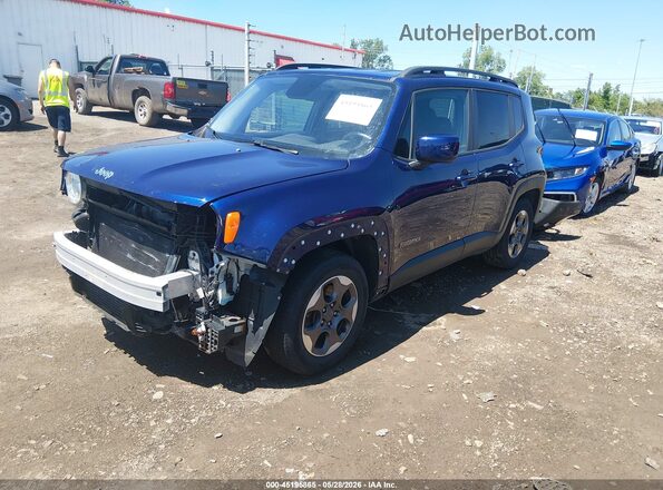 ZACCJABW1GPC69159 2016 JEEP RENEGADE Blue წინა მარცხენა ხედი სამი მეოთხედიდან