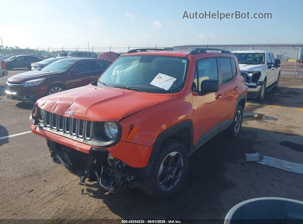 ZACCJBAB1HPE38389 2017 JEEP RENEGADE Orange Передня ліва чверть