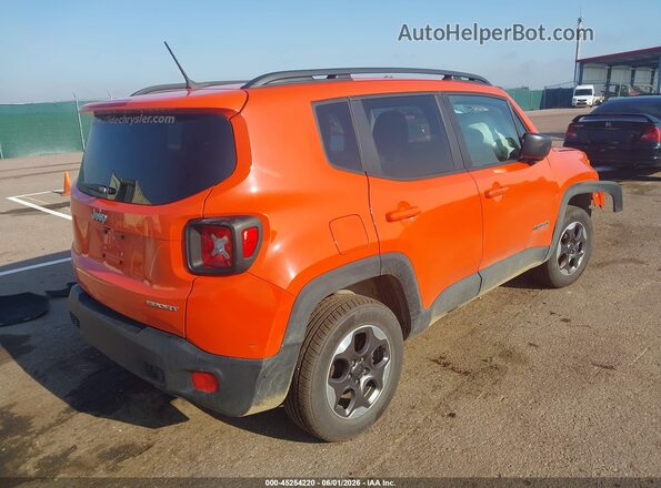 ZACCJBAB1HPE38389 2017 JEEP RENEGADE Orange Задня права чверть