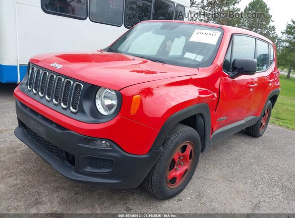 ZACCJBAB5JPJ57733 2018 JEEP RENEGADE Red Передня ліва чверть
