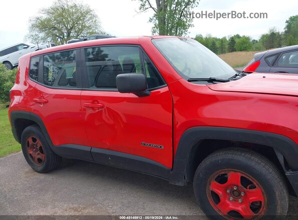 ZACCJBAB5JPJ57733 2018 JEEP RENEGADE Red Вид задньої частини салону