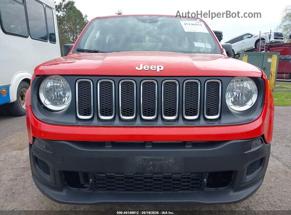 ZACCJBAB5JPJ57733 2018 JEEP RENEGADE Red Вид щитка приладів