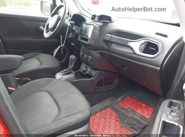 ZACCJBAB5JPJ57733 2018 JEEP RENEGADE Red Вид салону спереду
